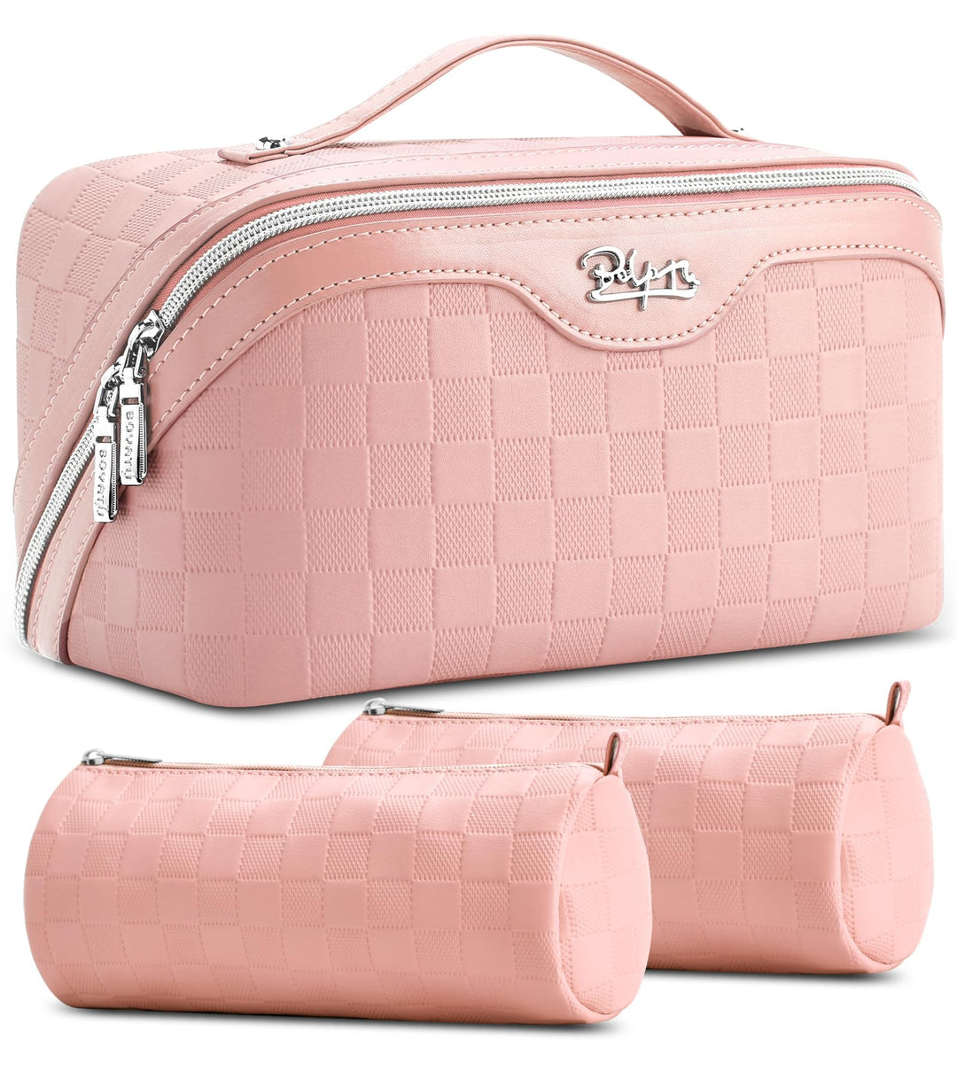 BOYATU Reise-Make-up-Tasche, Kosmetiktasche für Damen 01-d-pink, 01-d-pink