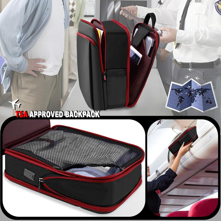 ZINZ Schlanker und Erweiterbarer 15" 15,6" 16" Laptop Rucksack, Diebstahlschutz, Business Reise Note