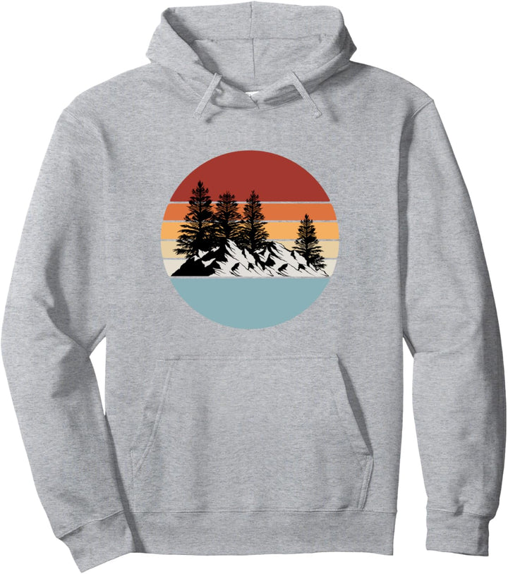 Retro Wald Spruch Geschenk Outdoor Natur Berge Pullover Hoodie