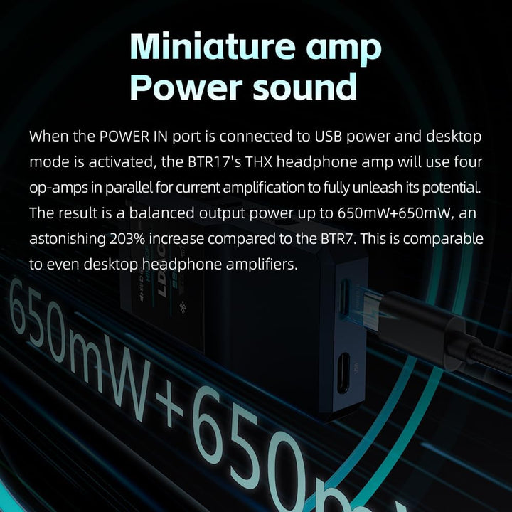 FiiO BTR17 Bluetooth 5.4 USB DAC AMP mit LDAC, aptX Lossless, Dual ES9069Q, 10-Band PEQ, THX AAA 78