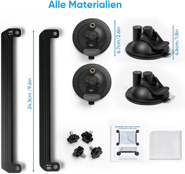 Starlink Mini Saugnapfhalterung, Tragbarer, Starlink Mini Mount Zubehör, für Autofenster Sonnendäche