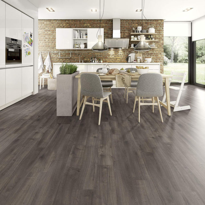 EGGER Home Laminatboden EHL144 Loja Eiche grau (8mm, 1,995m²) | authentische Holzoptik | | Einfache