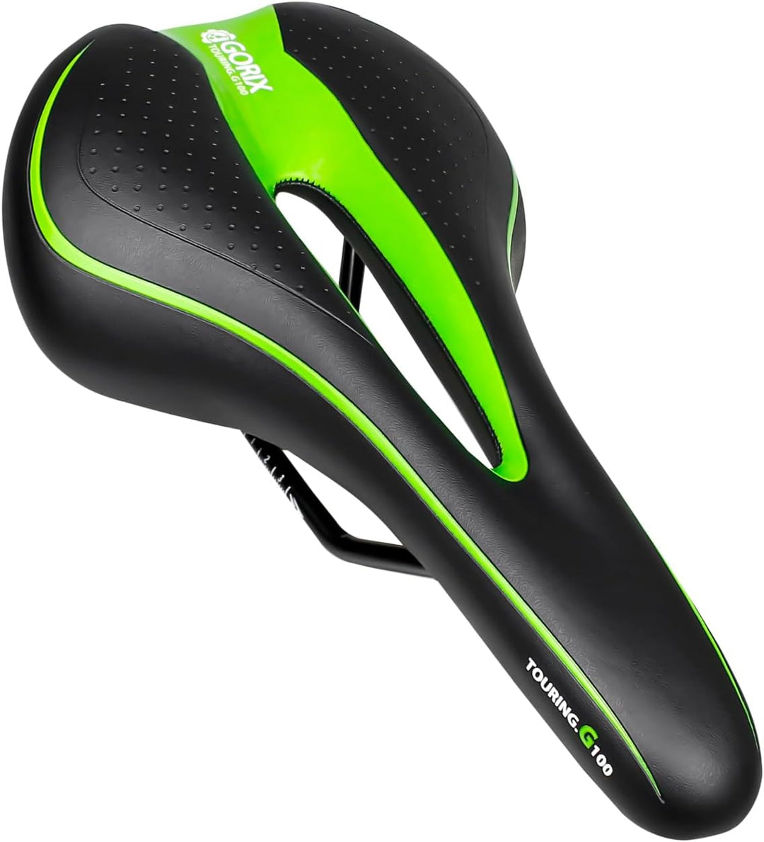 GORIX Fahrradsattel Sitz Bequemes Kissen mit Rail Mountain Road Fahrrad für Männer und Frauen (GX-C1