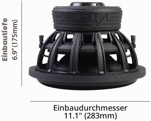 VIBE BD12SPL 30,5 cm Subwoofer (Dual 4 Ohm) 1500W RMS SPL