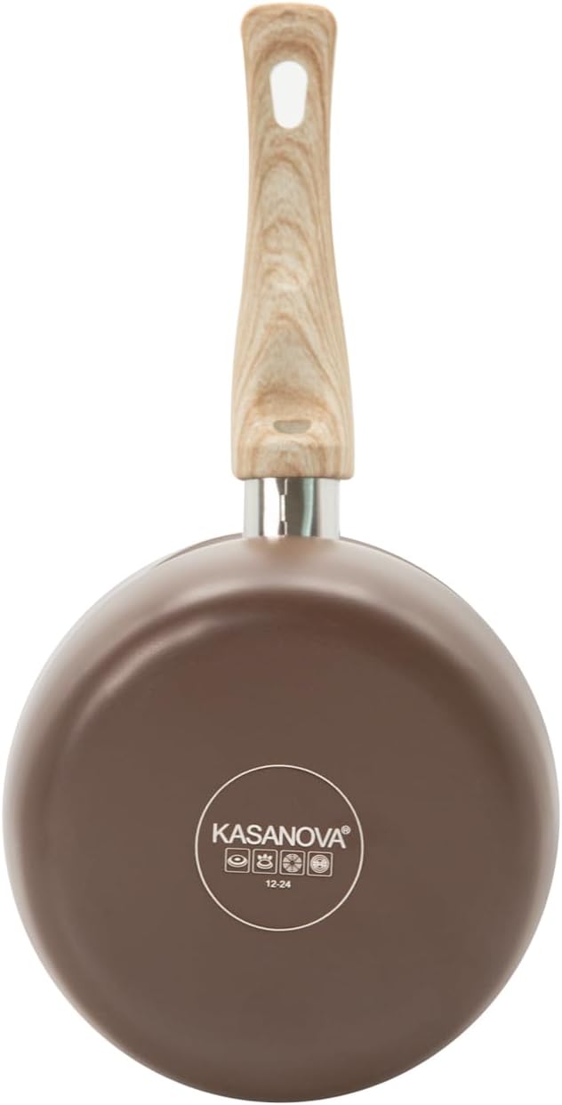 KASANOVA 1 12 cm Milchtopf – Braune Kochtherapie, Gepresstes Aluminium Bakelit