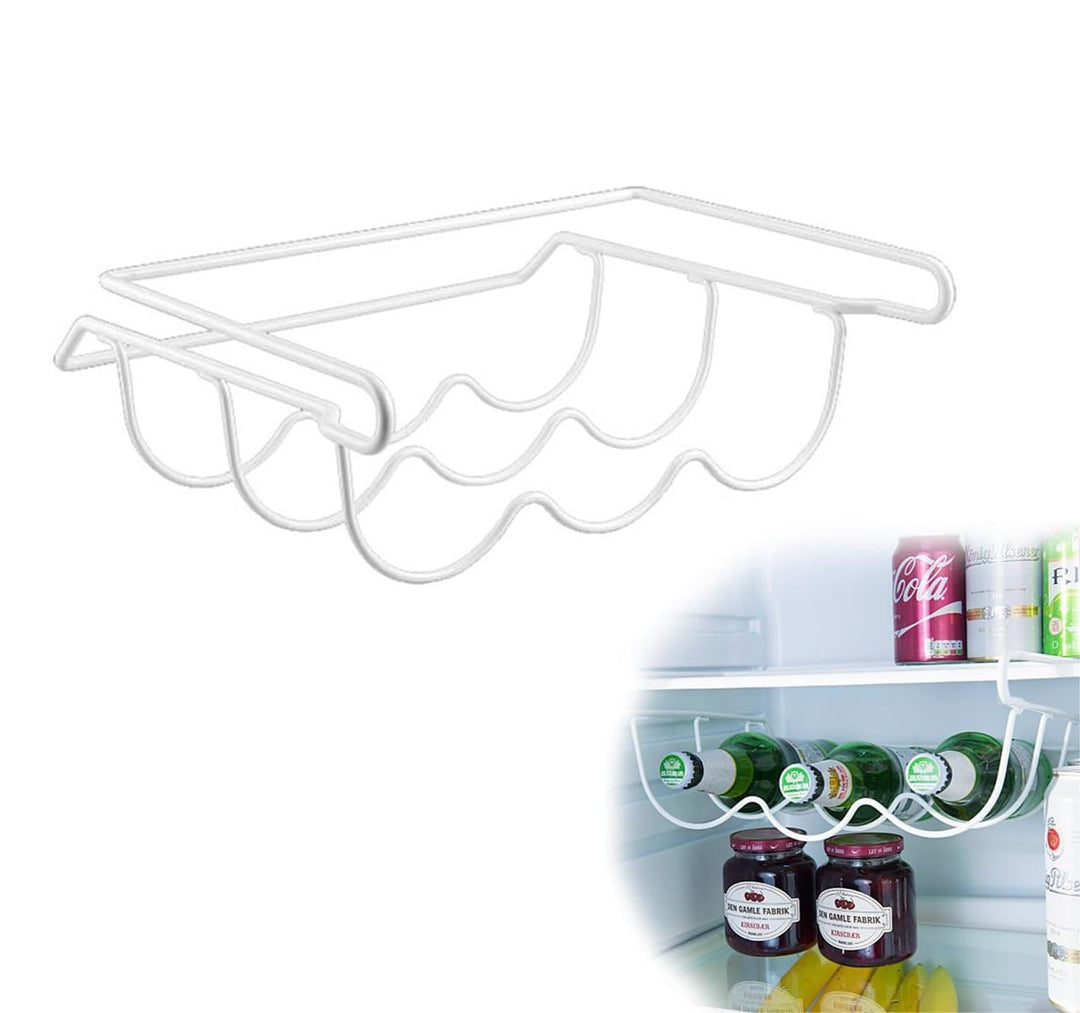 1 Stück Universal Kühlschrank Flaschenhalter für 3 Flaschen für grosse Kühlschränke, Universal-Flasc