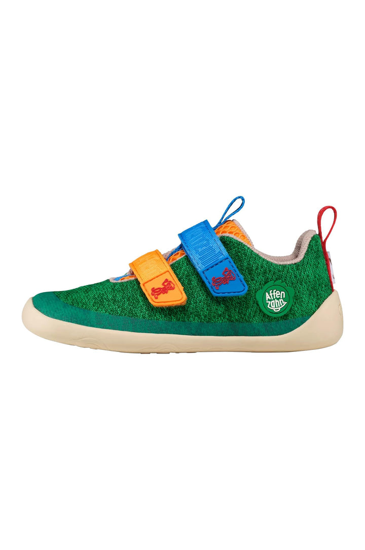 Affenzahn Barfussschuh Knit Happy mit Klettverschluss, Vegan, rutschfest, Flexibel, Reflektierend, b