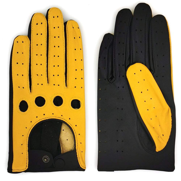 Damen Retro Weiche nd Dünne Ausgezeichnete Lammfell Leder Qualität Touchscreen Fahrhandschuhe X-Larg