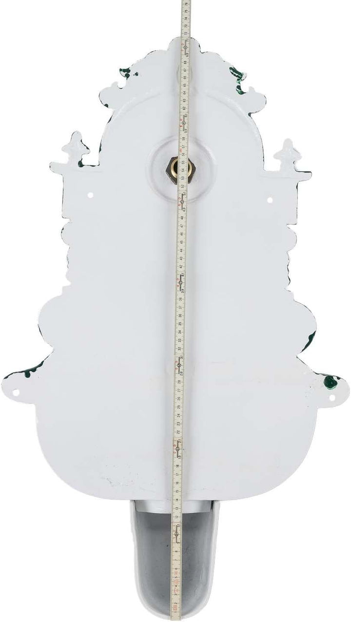 aubaho Brunnen Wandbrunnen 72cm Aluminium Waschbecken im Nostalgie antik Stil Fountain