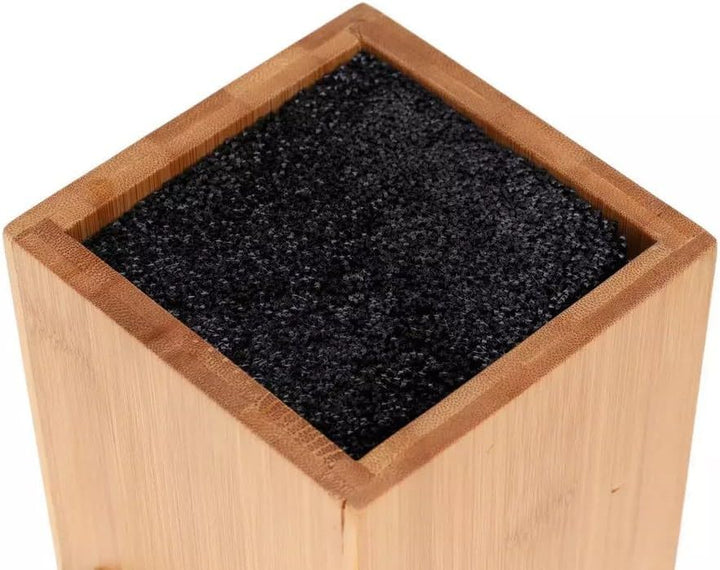 Messerblock 10,5cm x10,5cm x 25cm, ohne Messer|universal Messerhalter für alle Küchenmesser, herausn