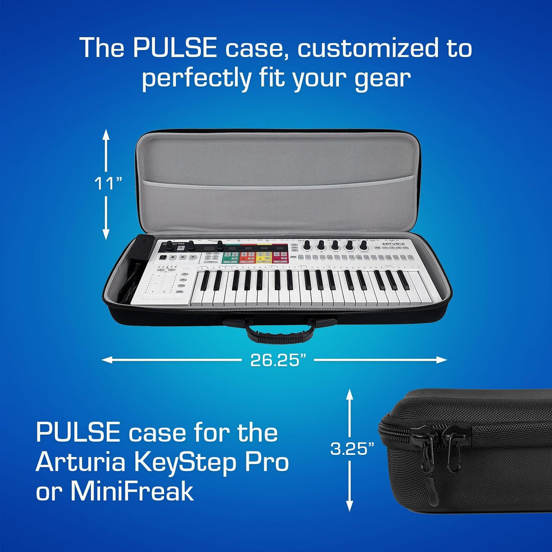 Analog Cases PULSE Case für Arturia KeyStep Pro oder vergleichbare Synthesizer (Transporttasche aus