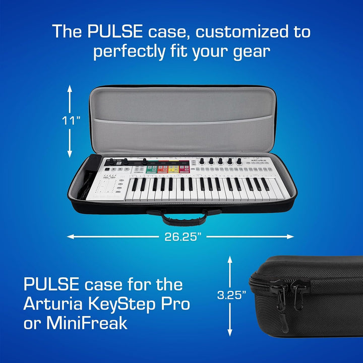Analog Cases PULSE Case für Arturia KeyStep Pro oder vergleichbare Synthesizer (Transporttasche aus