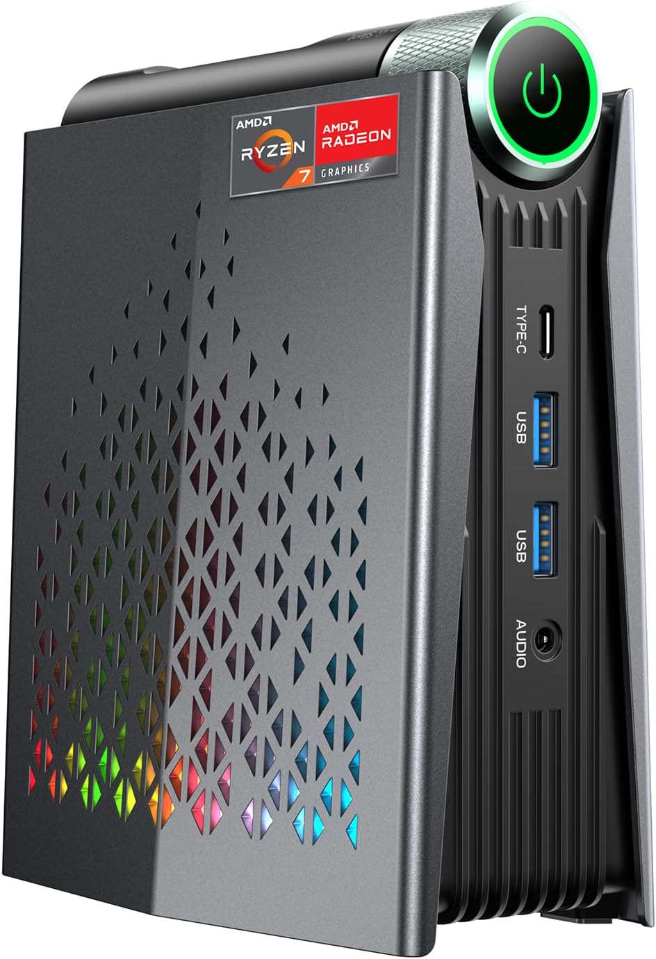 Mini PC Gaming AMD Ryzen 9 6900HX (8C/16T,bis zu 4,9 GHz), 32GB DDR5 1024GB (1 TB) NVME PCIe3.0 SSD,