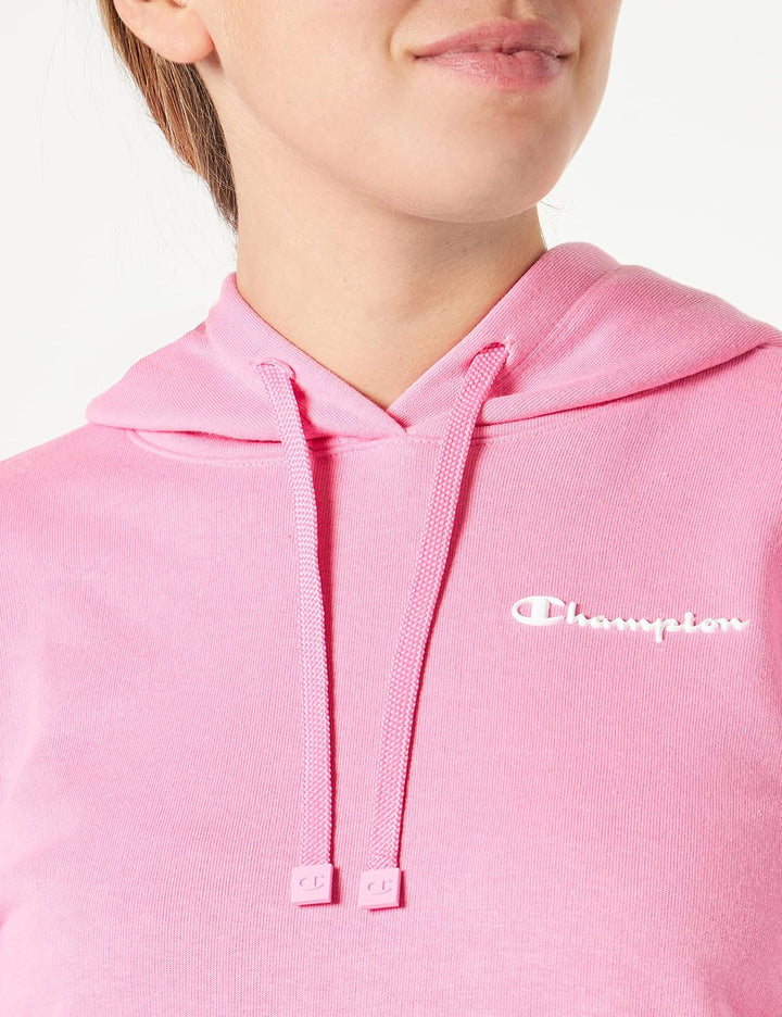 Champion Damen Legacy American Classics Powerblend Terry Small Logo Kapuzenpullover XS Hot Pink, XS