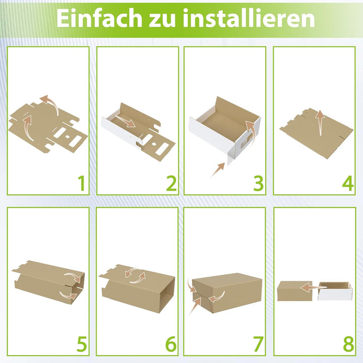 10 Stück Schuhaufbewahrung mit Sichtfenster Aufbewahrungsbox Schuhboxen Sneakerbox Storage Box Schuh