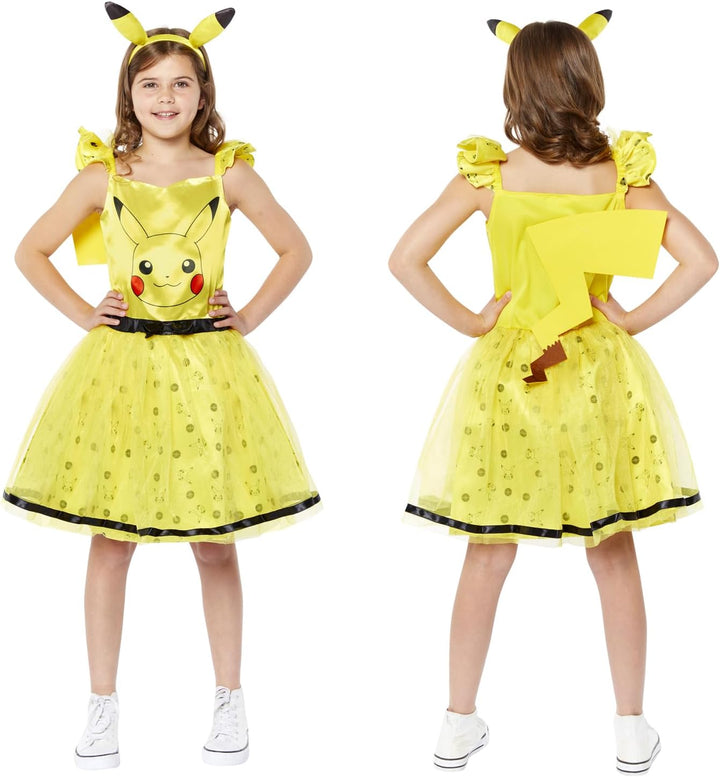 amscan Pikachu Kostüm für Kinder Mädchen 3-4 Jahre, 3-4 Jahre