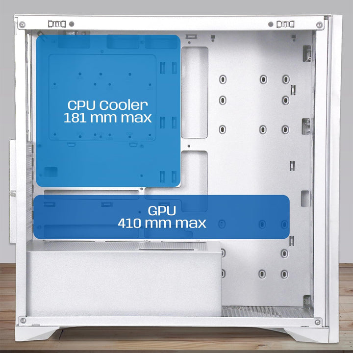 2024 Neu - NW1 PC-Gehäuse aus Holz - Mittlere Tower kompatibel mit ATX/Micro-ATX/ITX – Typ C USB – L