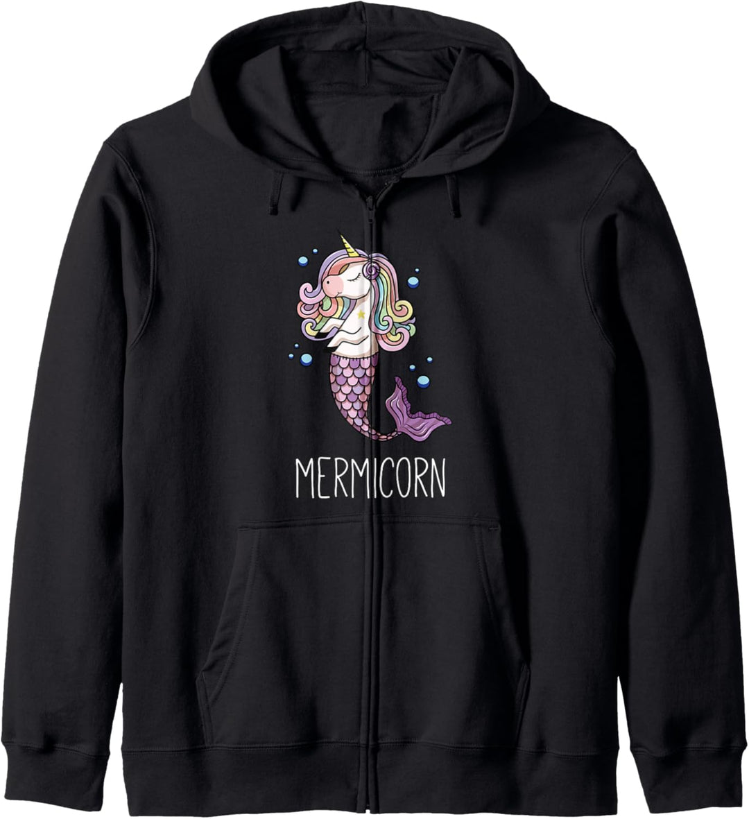 Mermicorn - Halb Meerjungfrau Halb Einhorn Mermaid Unicorn Kapuzenjacke