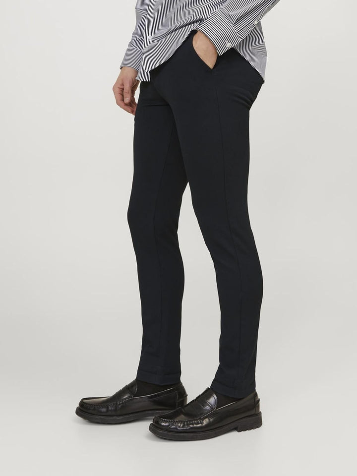 JACK & JONES Male Chino Hose Slim Fit Chino Hose 29 Schwarz, 29 Schwarz