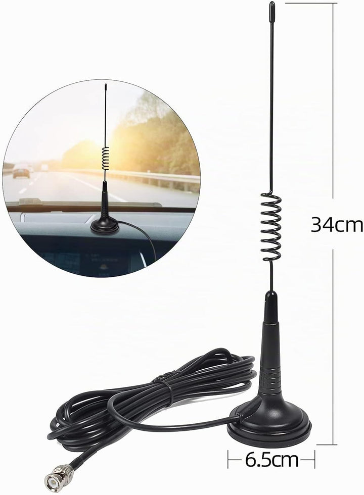 HYS 27 MHz magnetische Halterung Antenne CB Antenne kompatibel mit Cobra Midland Uniden Maxon Portab
