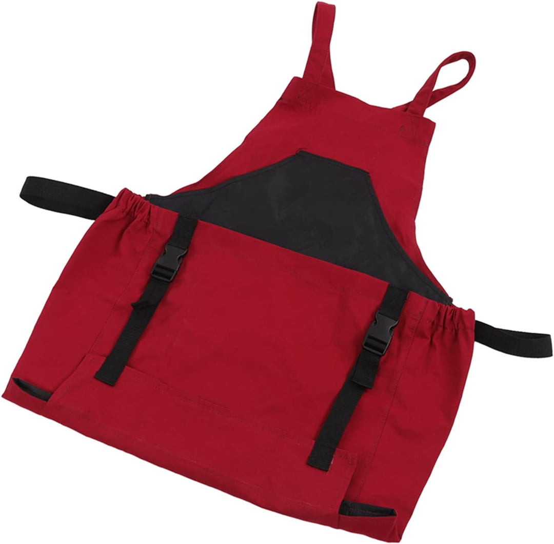 Gartenschürze, 210D PVC Stoffschürze mit Taschen, robuste Arbeitsschürze für Frauen und Männer, Gart