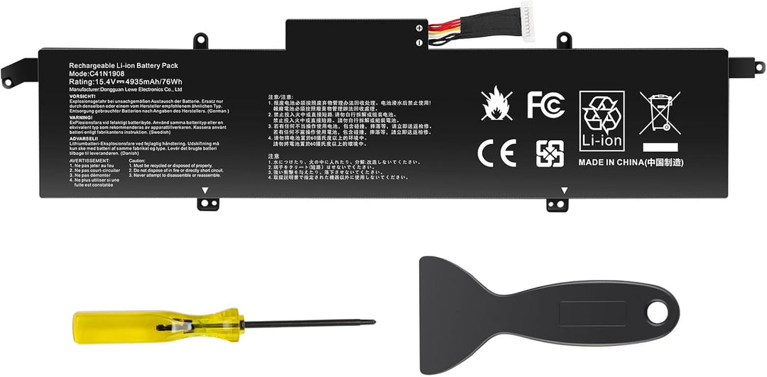 ASUNCELL 15.4V/76Wh C41N1908 Laptop Akku für ASUS Rog Zephyrus G14 GA401II PX401IV-BM166R PX401IV GA