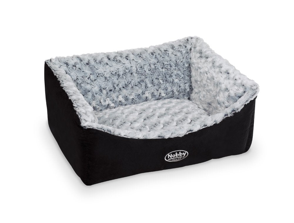 Nobby Komfort Bett eckig "ARUSHA" schwarz L x B x H: 60 x 48 x 19 cm schwarz 60 x 48 x 19 cm, schwar