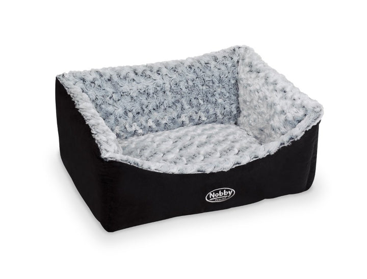Nobby Komfort Bett eckig "ARUSHA" schwarz L x B x H: 60 x 48 x 19 cm schwarz 60 x 48 x 19 cm, schwar