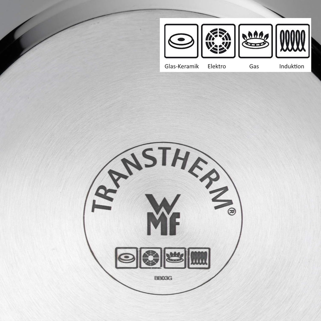 WMF Milchtopf Induktion ohne Deckel 14 cm, kleiner Topf 1,7l, Cromargan Edelstahl poliert, Schüttran