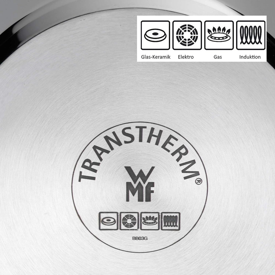 WMF Ceradur Profi Bratpfanne Induktion 20 cm, Cromargan Edelstahl beschichtet, Keramikbeschichtung,