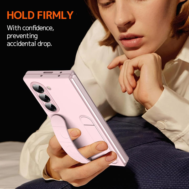 NINKI Für Samsung Galaxy Z Fold 5 hülle Armband Case mit Kickstand Galaxy fold 5 Wristband handyhüll