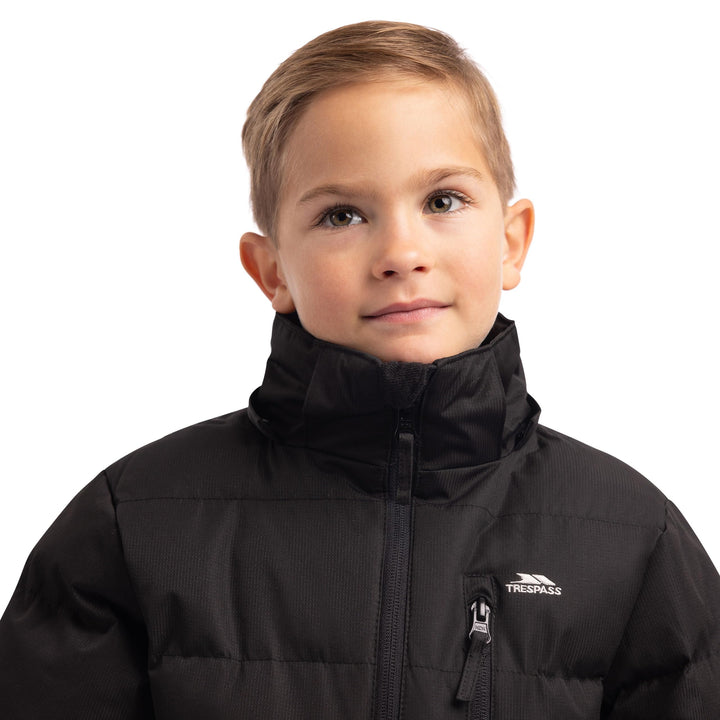 Trespass Herren Tuff-Male JKT Jacke 3-4 Jahre Schwarz, 3-4 Jahre Schwarz