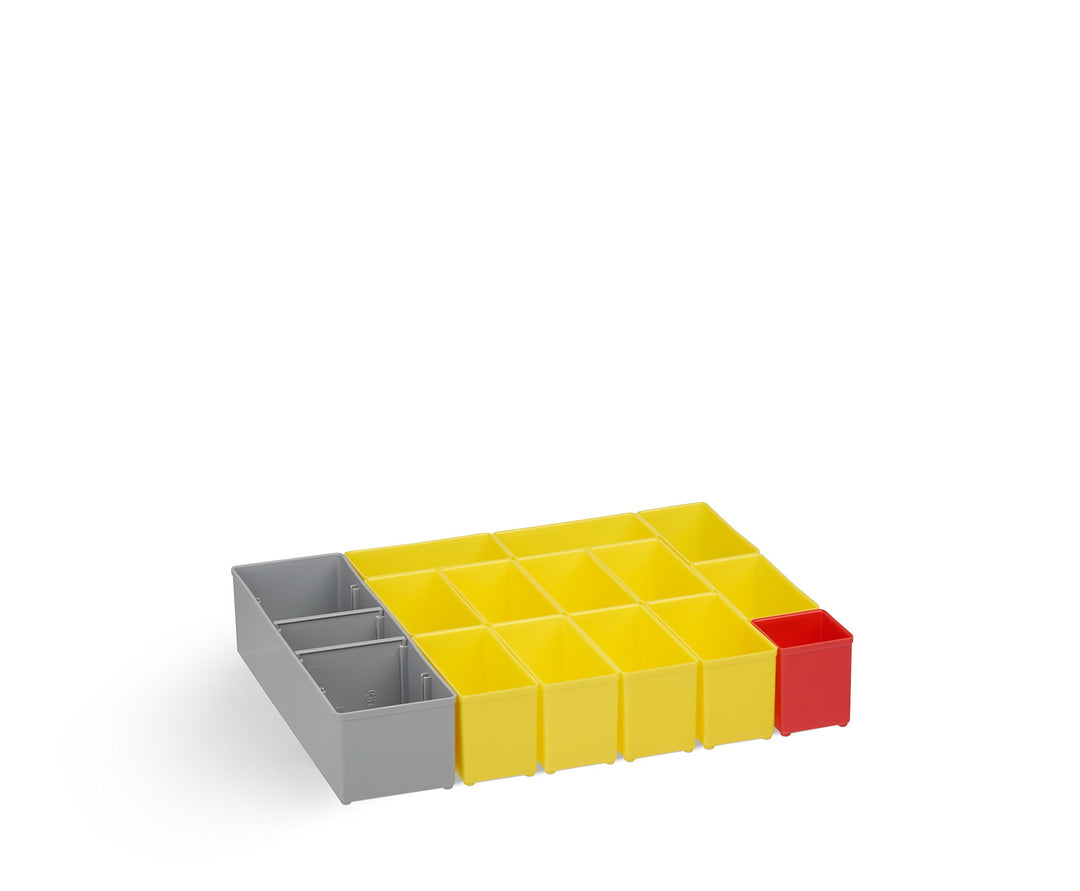 Insetboxenset B3 gelb | Sortimentsbox klein leer | Bosch Sortimo i-BOXX 72 Insetboxenset B3 | Erstkl