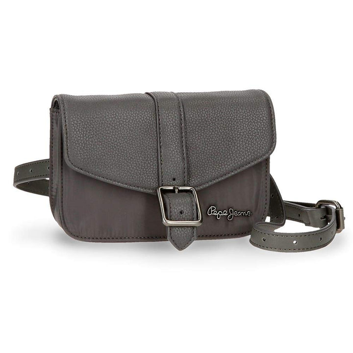 Pepe Jeans Ann Gürteltasche Grau 18x12x5 cms Polyester Grau Gürteltasche, Grau Gürteltasche