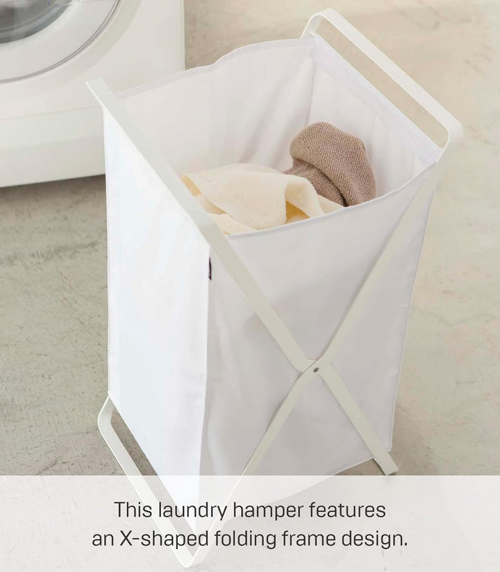 Laundry Basket - Tower - white Weiss, Weiss