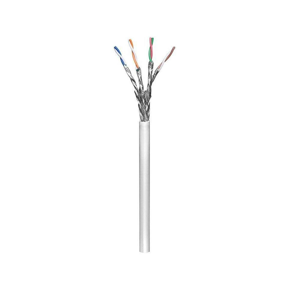 Goobay 93955 CAT 6 Netzwerkkabel, S/FTP (PiMF), Grau, CCA Kupfergemisch für SOHO Anwendungen, AWG 23