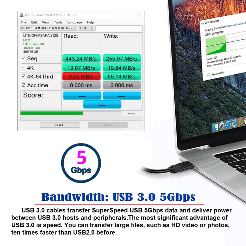 CY USB 3.0 zu SATA 6,3 cm Festplatte zu M.2 NGFF PCI-E 2 Lane SSD für E431 E531 X240 Y410P Y510 Gree