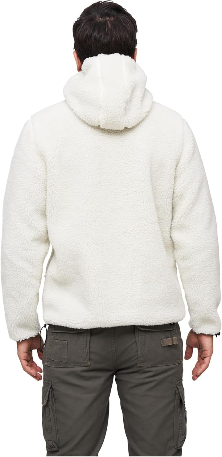 Brandit Teddyfleece Worker Pullover L Weiss, L Weiss