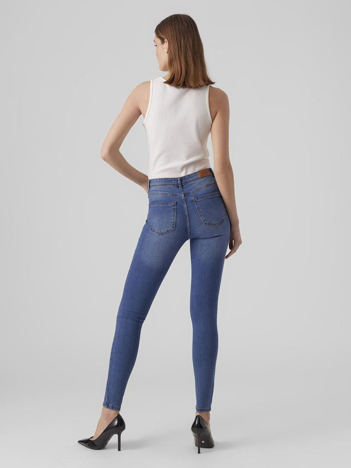 VERO MODA Damen Jeans XS / 36L Medium Blue Denim, XS / 36L Medium Blue Denim