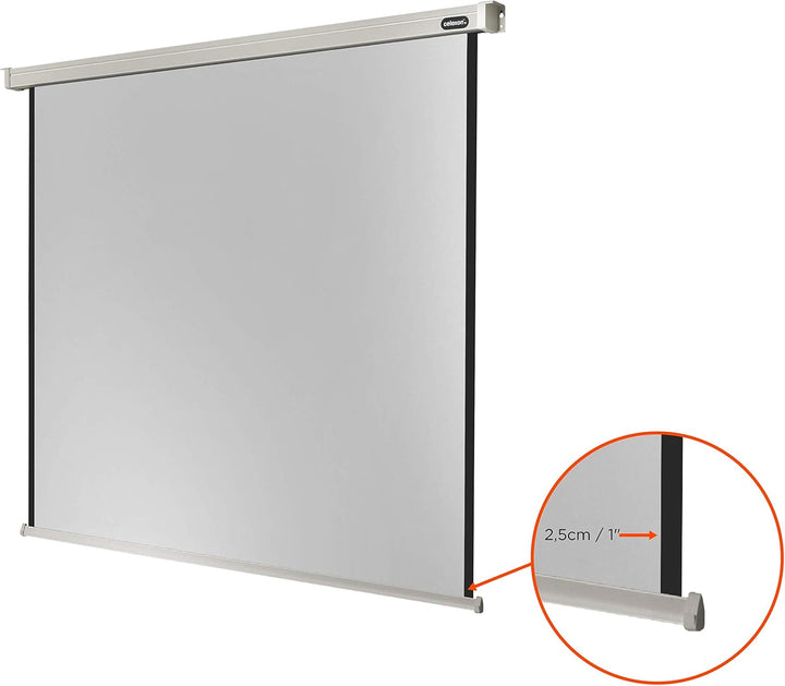 celexon Professional Motor-Leinwand 65" | 120x120 cm 1:1 | elektrische 4K,Full-HD Beamer-Leinwand fü