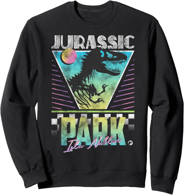 Jurassic Park Isla Nublar Retro Poster Sweatshirt