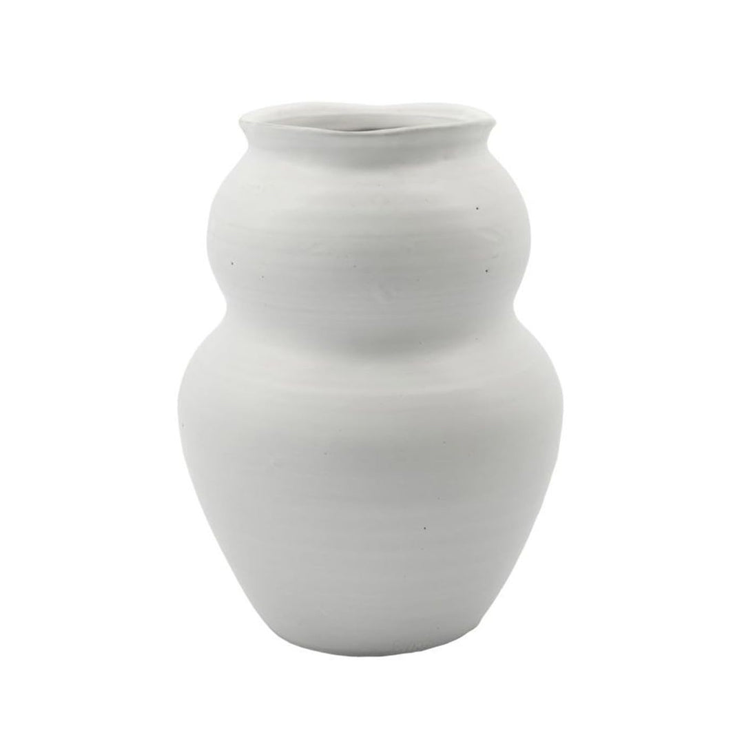 House Doctor Vase, Juno, Weiss, Product Size:h: 22.5 cm, Dia: 17 cm, 205420080 Product size:h: 22.5