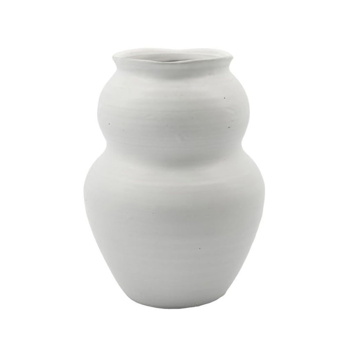 House Doctor Vase, Juno, Weiss, Product Size:h: 22.5 cm, Dia: 17 cm, 205420080 Product size:h: 22.5