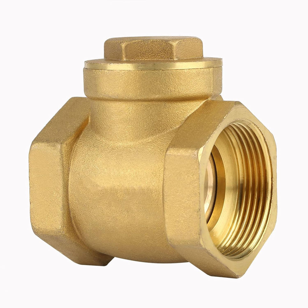 chekval,DN32 Female Thread Brass NOn return Swing Check Valve 232PSI DN32 1-1/4 Zoll Innengewinde Me
