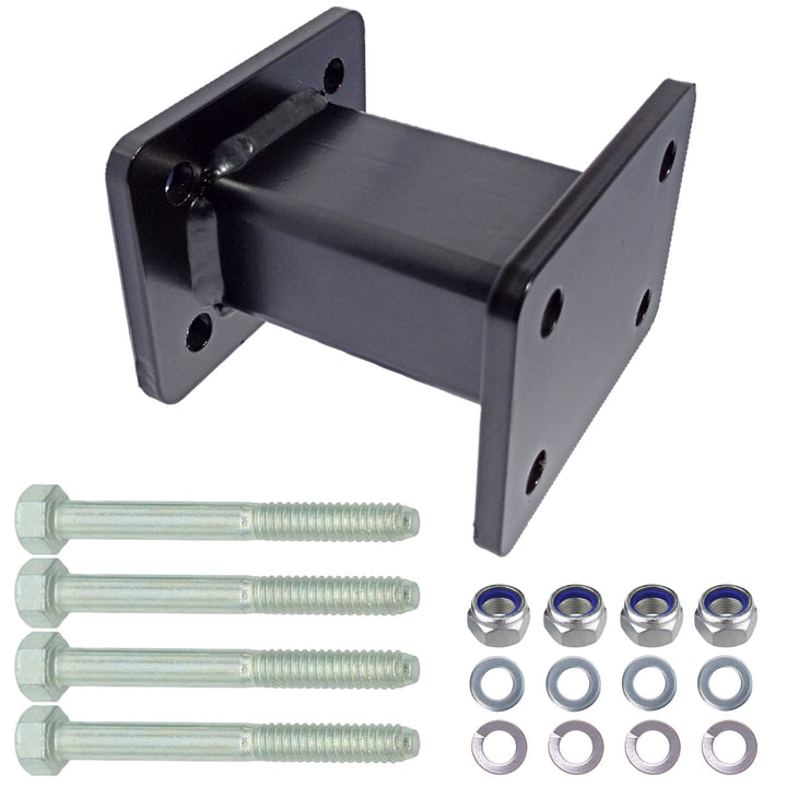 XIMPLIO Anhängerkupplung Verlängerung 125 mm Hakenverlängerung Adapter für AHK-Anschraubplatte Flans