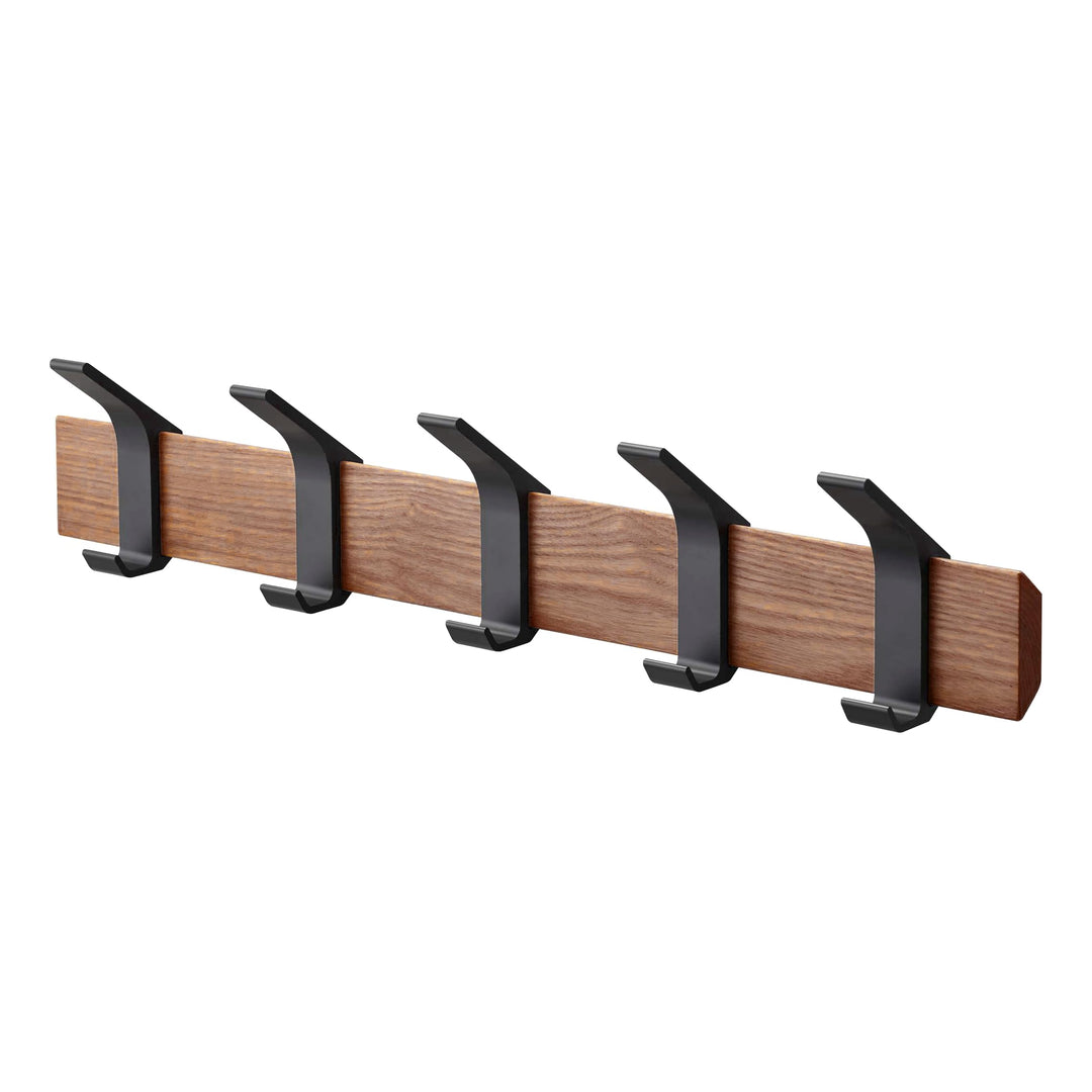 Wall coat rack - Rin - brown Schwarz, Schwarz
