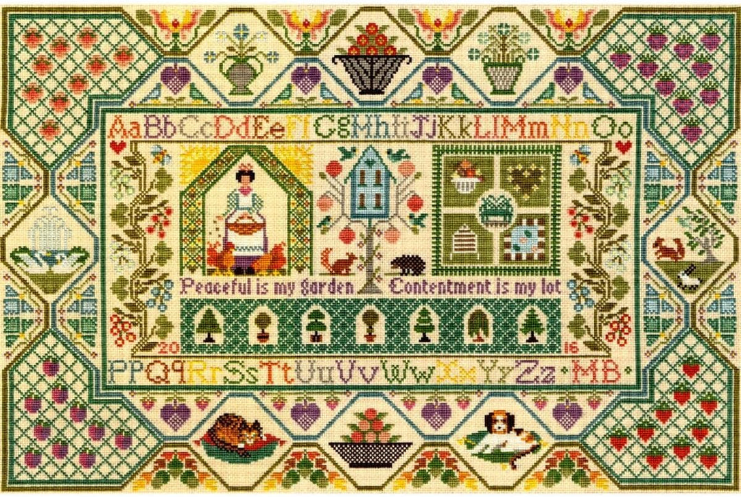 Bothy Threads Kreuzstich-Set Friedlicher Garten, 51x34cm, XS11, Zählmuster