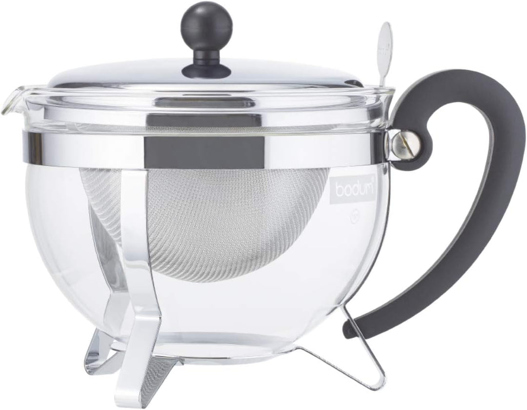 Bodum CHAMBORD Teebereiter (Edelstahlfilter, Edelstahldeckel, 1,0 liters) glänzend 1 L Shiny, 1 L Sh