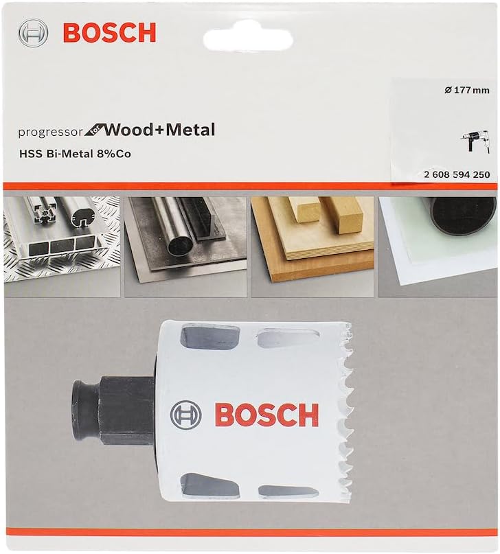 Bosch Accessories Lochsäge Progressor for Wood & Metal (Holz und Metal, Ø 177 mm, Zubehör Bohrmaschi