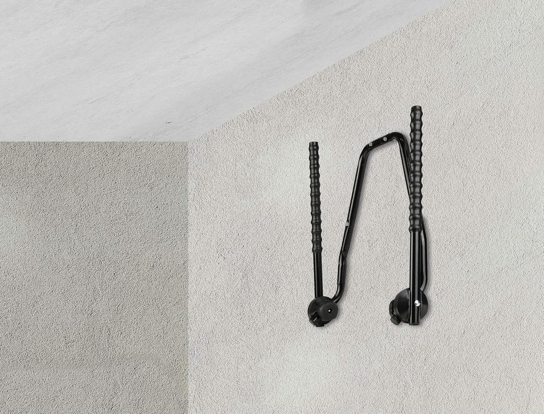 Eufab 16404 Garagen-Wandhalter 3 Fahrräder, (B x H) 550 mm x 550 mm Wandhalter für 3 Fahrräder, Wand